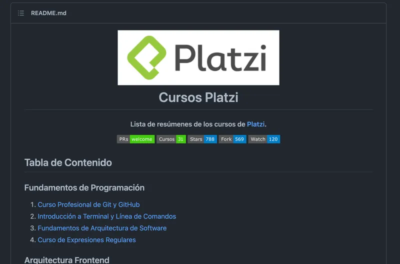 Guía de estudio CursosPlatzi (contribución)