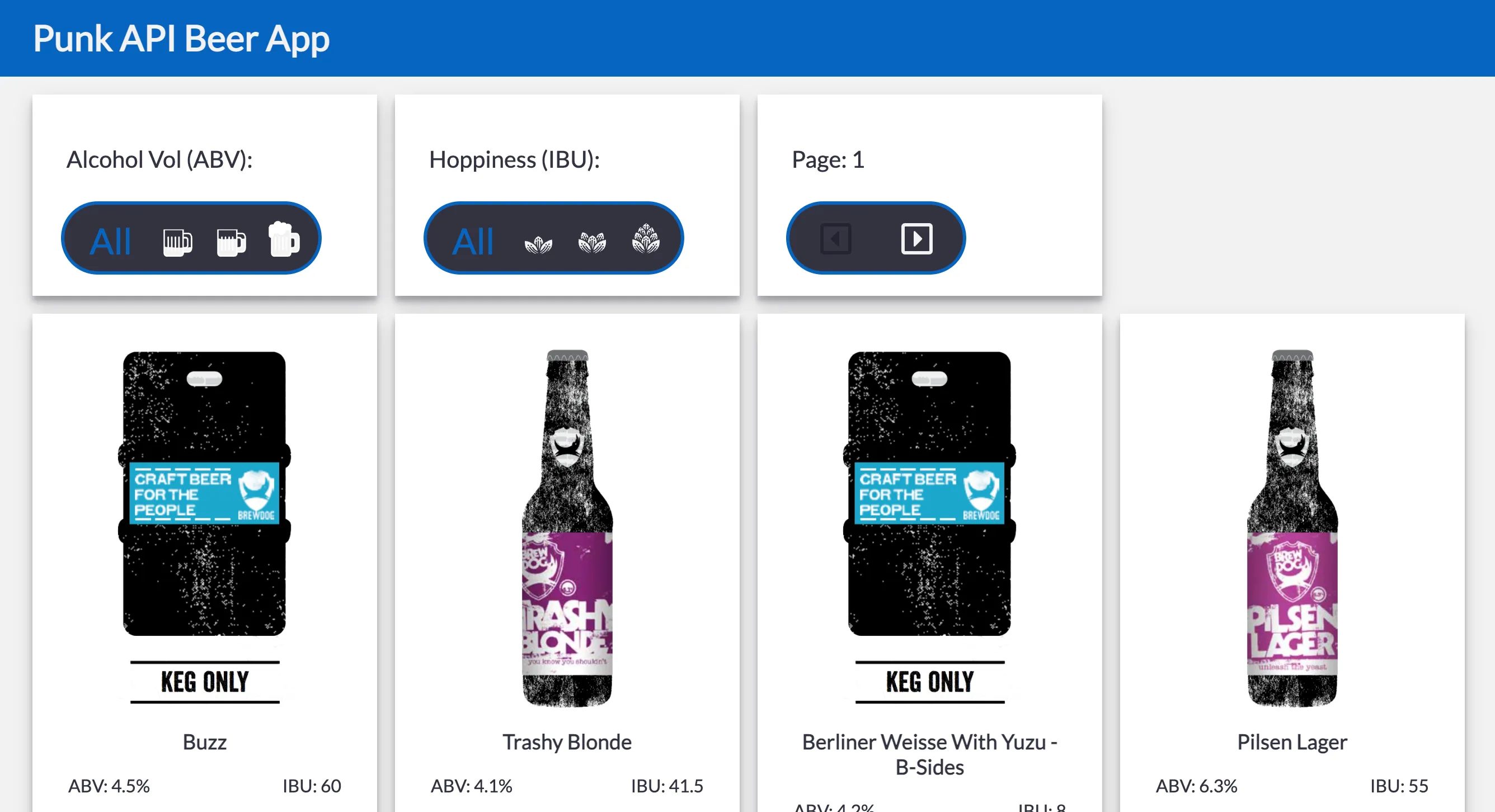 App de Cerveza Punk API